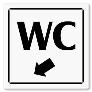 WC vlevo dolů, 100x100mm, bílá, Utah